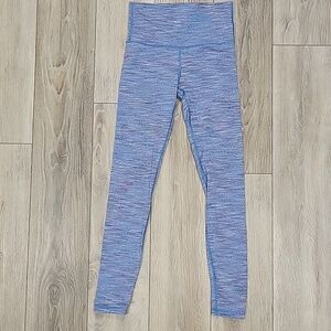 Ivivva by Lululemon Size 12 Kids Blue Space Dyed Rhythmic Tight High Low